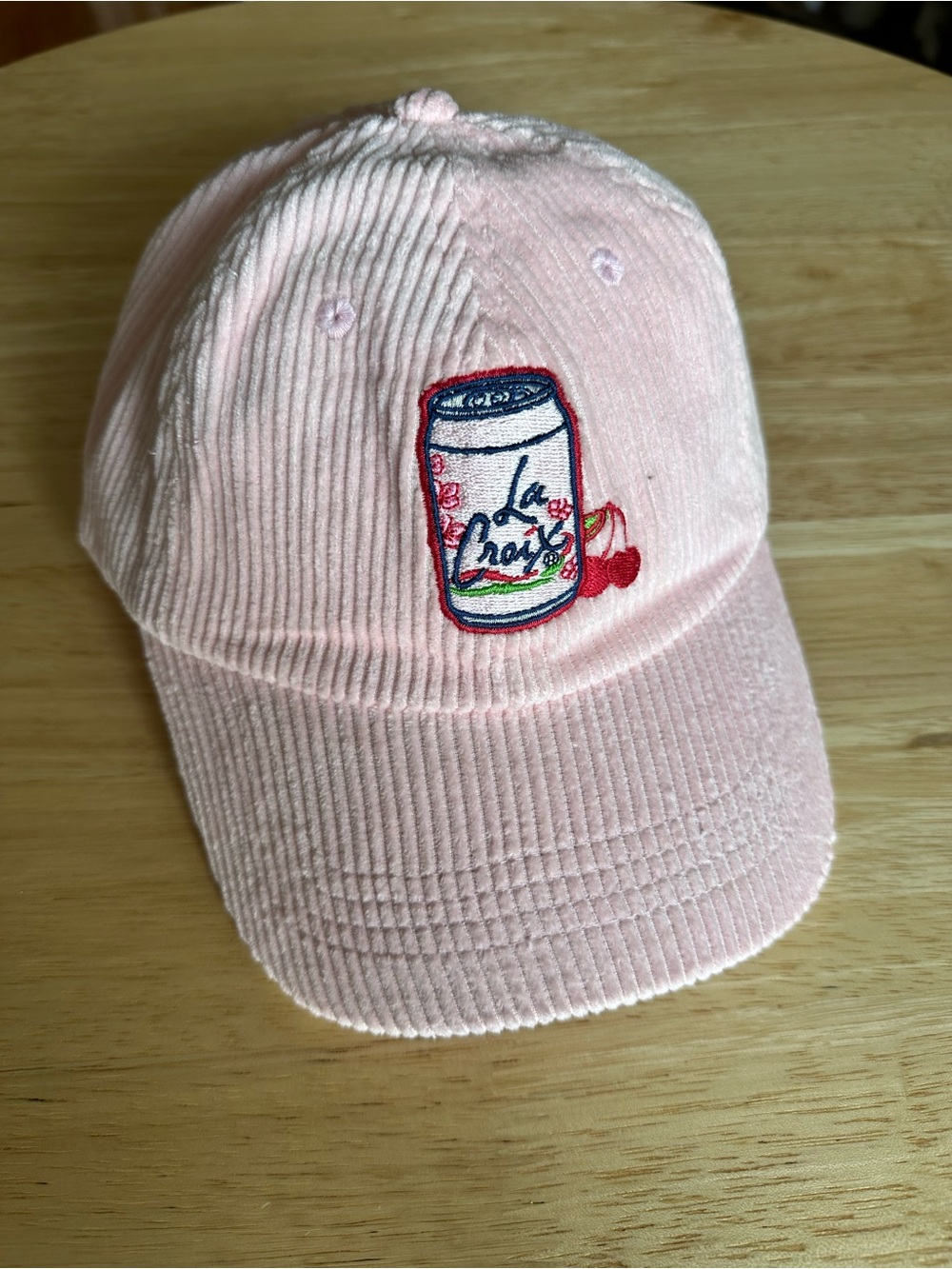 LaCroix Cherry Corduroy Baseball Cap - Light Pink
